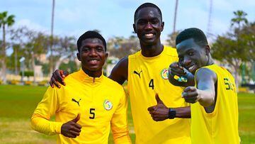 Lamine Camara y Papa Amadou Diallo en la Selección de Senegal