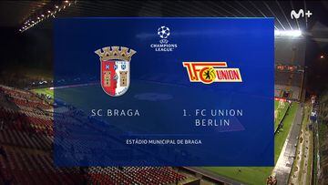 Resumen y goles del Sporting Braga vs Union Berlin, jornada 5 fase grupos de la Champions League