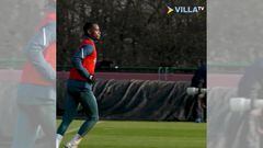 Golazo de Jhon Durán en práctica con Aston Villa