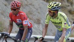 Nairo Quintana y Alberto Contador