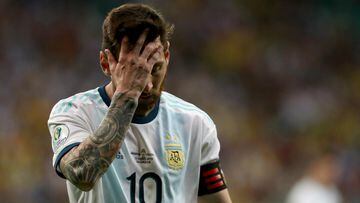 Messi "bitter" after Argentina lose Copa América opener