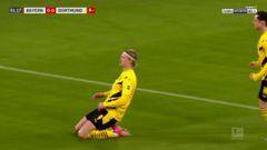 Haaland y su brutal golazo a los 74 segundos contra el Bayern