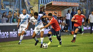 Imagen del partido de Superliga argentina entre Temperley e Independiente.