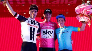 Miguel &Aacute;ngel L&oacute;pez es tercero del Giro de Italia y primero en la clasificaci&oacute;n de j&oacute;venes.