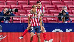 Llorente y Correa celebran un gol del Atl&eacute;tico.