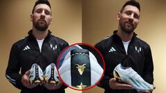 A golden GOAT sits atop the back of Lionel Messi’s new Adidas cleats, “Las Estrellas”, with three stars representing Argentina’s three World Cup victories.
