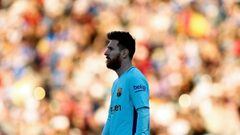 El delantero argentino del Barcelona, Leo Messi, durante un partido.