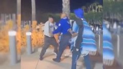 Good sportsmanship - what’s that? These two Dodgers fans got into a pretty serious brawl in the parking lot of Dodgers Stadium after they lost to the Twins.