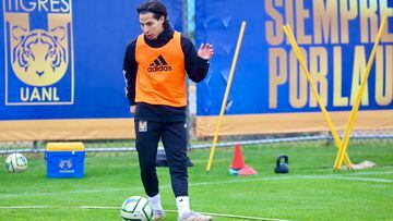 Diego Lainez entrenó y ya está registrado para debutar con Tigres