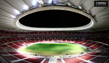 The Wanda Metropolitano complete with newly-laid pitch.