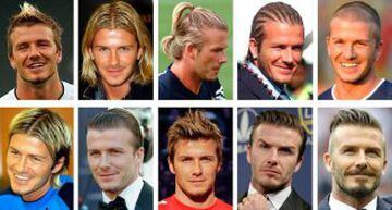 David Beckham, el "rey" de los cambios de look