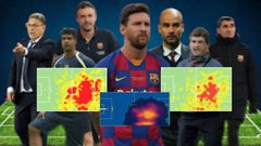 La evolución de los mapas de calor de Messi: con Guardiola hizo todo