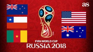 Camer&uacute;n, Chile y Estados Unidos no van al Mundial