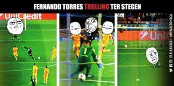 Zero to hero: Barcelona - Atletico in memes feat: Torres' red card