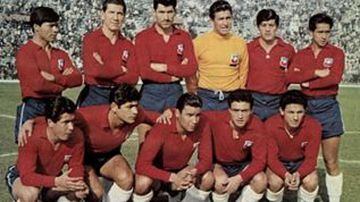 La histórica camiseta con la que Chile jugó el Mundial de 1962 en nuestro país.