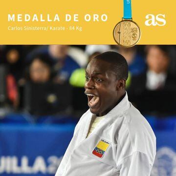 El deportista colombiano se llevó la medalla de oro en los 84 kilógramos.