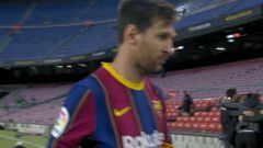 La escena de Messi al acabar el partido en la que se refleja todo hincha del Barça