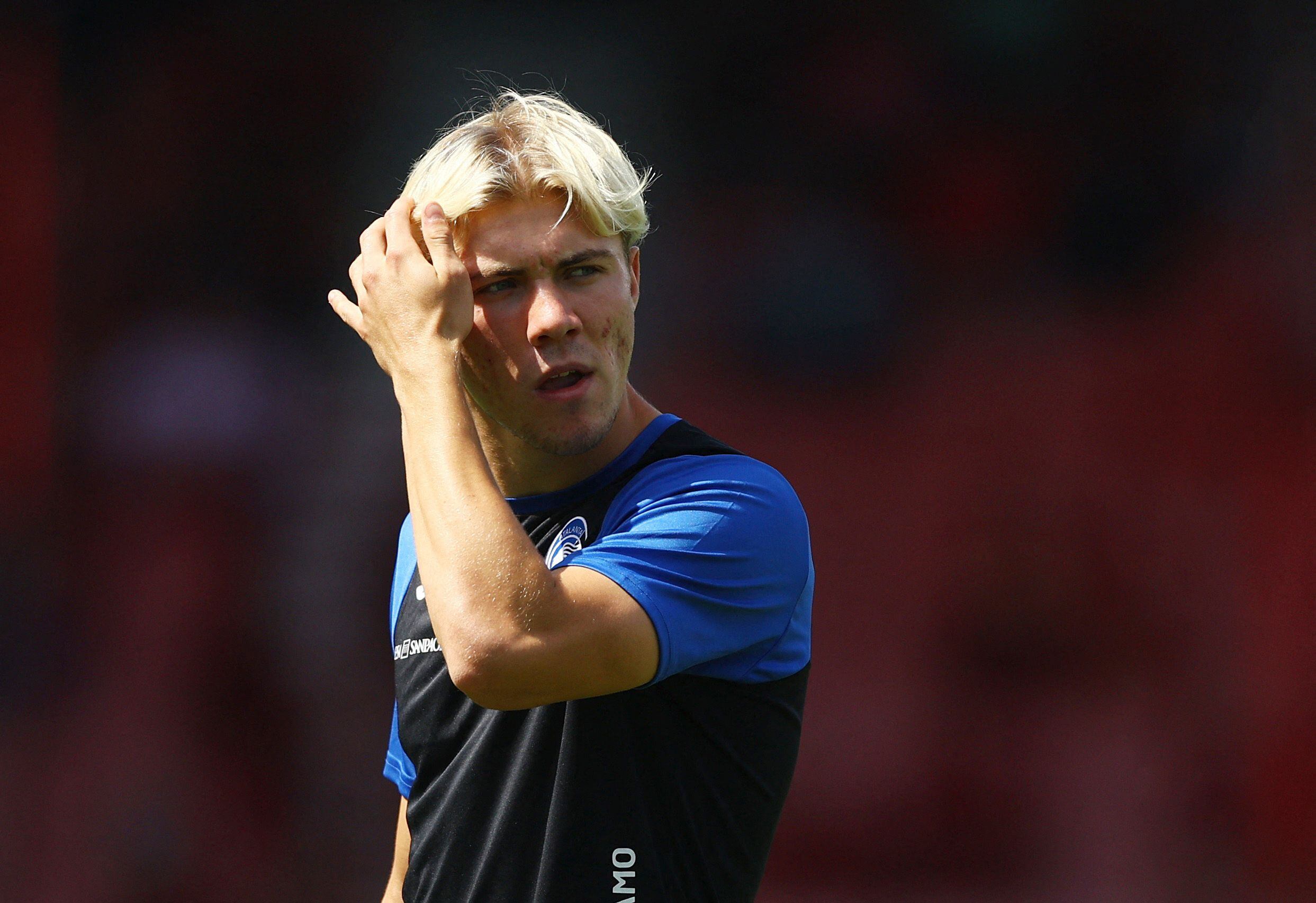 Soccer Football - Pre Season Friendly - AFC Bournemouth v Atalanta - Vitality Stadium, Bournemouth, Britain - July 29, 2023 Atalanta's Rasmus Hojlund during the warm up before the match Action Images via Reuters/Matthew Childs