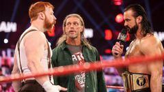 Sheamus, Edge y Drew McIntyre en Raw.