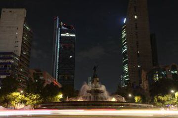 Ciudad de México durante la Hora del Planeta