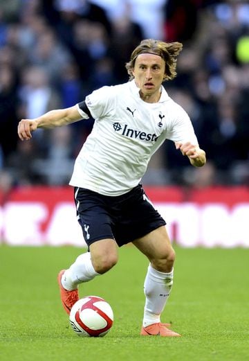 Luka Modric signed for Tottenham in 2008 staying with the London side for four campaigns.