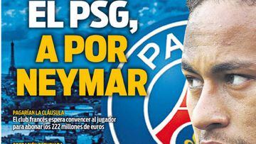 Portada del Sport del 18 de julio de 2017, que recoge el inter&eacute;s del PSG por Neymar.
