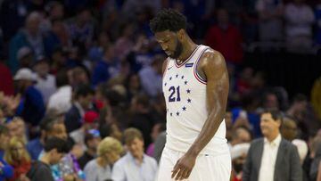 76ers’ Joel Embiid a doubt for Game 3, but James Harden is stepping up