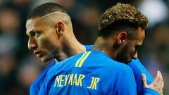 Richarlison sustituye a Neymar, lesionado, en el amistoso de la selecci&oacute;n brasile&ntilde;a ante Camer&uacute;n.