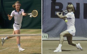 John McEnroe y Martina Navratilova de Estados Unidos.