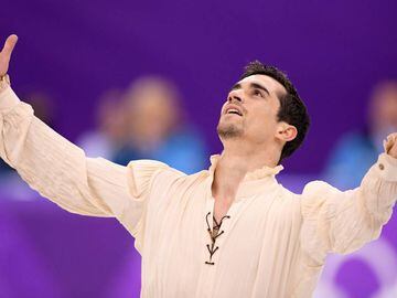 GANGNEUNG, SOUTH KOREA - FEBRUARY 17:  Javier Fernandez of Spain competes during the Men&#039;s Single Free Program on day eight of the PyeongChang 2018 Winter Olympic Games  at Gangneung Ice Arena on February 17, 2018 in Gangneung, South Korea.  (Photo b