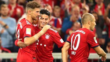Bayern 3-1 Hoffenheim: James juega 12 minutos en la victoria
