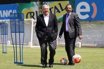 Juan Antonio Pizzi recorrió las instalaciones de Juan Pinto Durán junto a Arturo Salah.