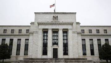 Edificio de la Reserva Federal en Washington. USA. Mayo 22, 2020. 