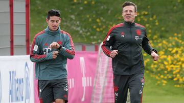 James vuelve a entrenamientos con el Bayern Múnich
