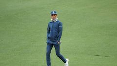 AUGUSTA, GEORGIA - APRIL 09: Joaquin Niemann of Chile walks across the second hole during the third round of the Masters at Augusta National Golf Club on April 09, 2022 in Augusta, Georgia. (Photo by Andrew Redington/Getty Images)