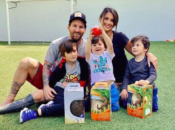 "Feliz Pascua" señaló Antonela, la esposa de Messi, a través de esta emotiva publicación