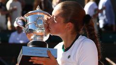 Jelena Ostapenko se corona campeona de Roland Garros