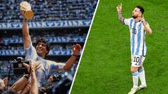 Las coincidencias entre Maradona y Messi que auguran otro título mundial