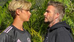 Romeo Beckham cambia radicalmente de 'look' y David le lanza un buen dardo