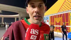 Aficionado de Marruecos dedica unas palabras a su equipo