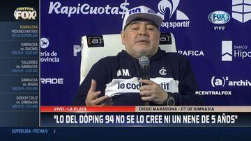 Así fue la presentación de Maradona como DT de Gimnasia