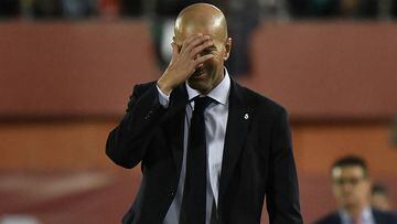 Zinedine Zidane en el Mallorca-Real Madrid.