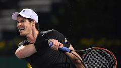 DUBAI, UNITED ARAB EMIRATES - MARCH 02:  Andy Murray of Great Britain returns a shot during his quarter final match against Philipp Kohlschreiber of Germany on day five of the ATP Dubai Duty Free Tennis Championship on March 2, 2017 in Dubai, United Arab Emirates.  (Photo by Tom Dulat/Getty Images)