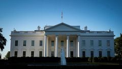 FILE PHOTO: A general view of the White House in Washington, U.S., October 2, 2021. REUTERS/Al Drago/File Photo