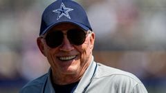 Dallas Cowboys owner Jerry Jones during training camp at the Marriott Residence Inn-River Ridge playing fields.