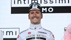 Joao Almeida, con la maglia bianca del Giro de Italia.