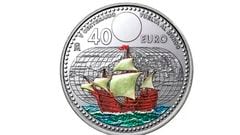 moneda 40 euros V Centenario
