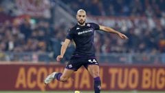 Amrabat, at the Olympic in Rome in a Rome-Fiorentina.