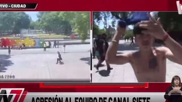 Hinchas de Colo Colo agreden a periodistas argentinos y la escena sale en vivo por TV: “Atención médica...” 