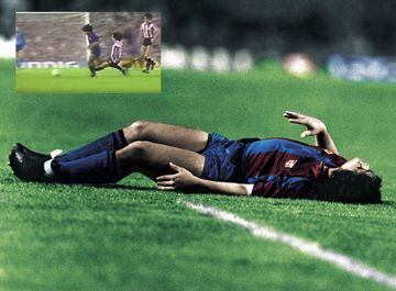 El 24 de septiembre de 1983, durante un partido entre el Barcelona y el Athletic de Bilbao en el Camp Nou, Goikoetxea lesionó a Maradona tras una brutal entrada que le dejo 4 meses KO